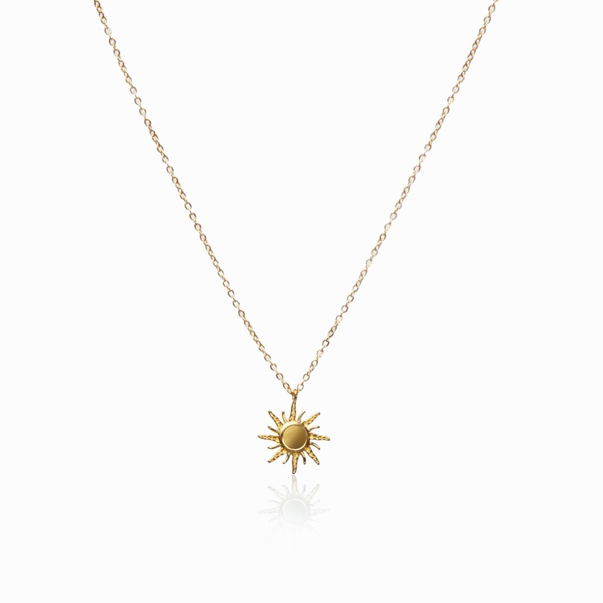 Solstice Pendant Necklace 18k Gold Plated