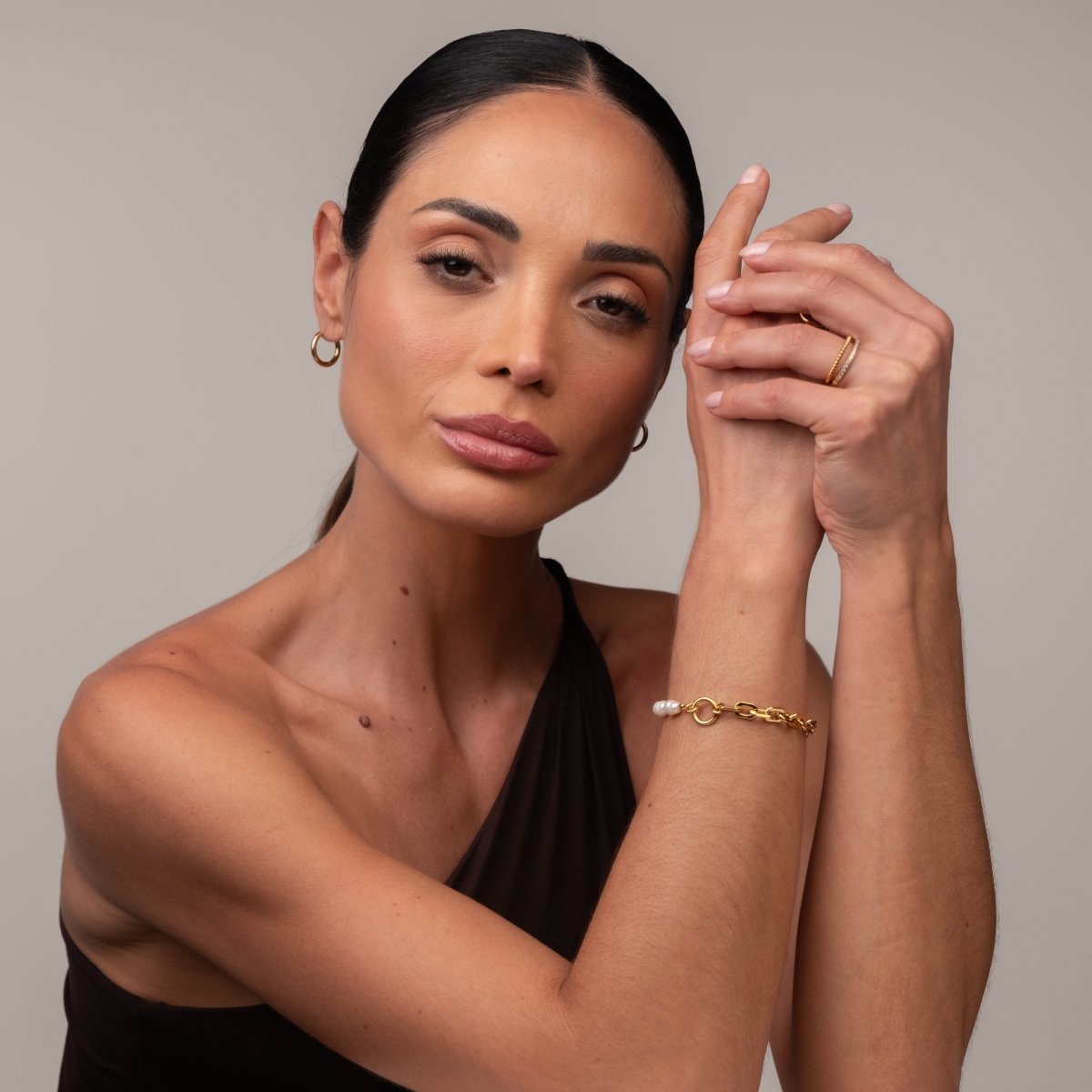 Mood Pearl Bracelet 18k Gold Plated