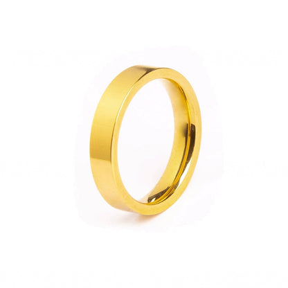 Square Comfort-Fit 18k Gold Plated Wedding Band