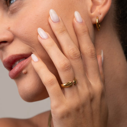 Embrace Adjustable Ring 18k Gold Plated