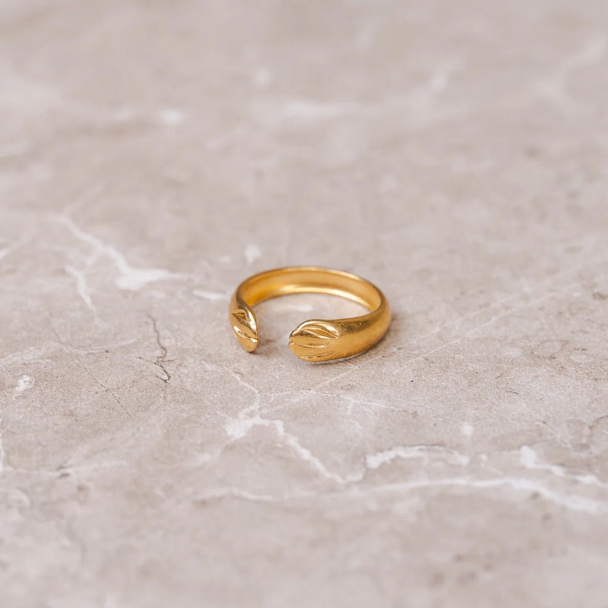 Embrace Adjustable Ring 18k Gold Plated