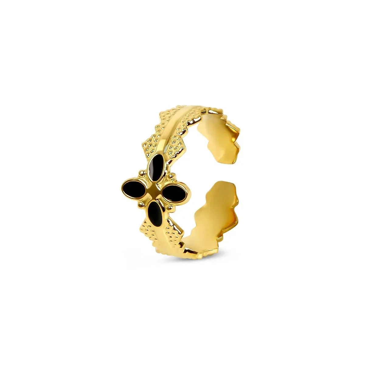 Blossom Adjustable Ring - 18k Gold Plated