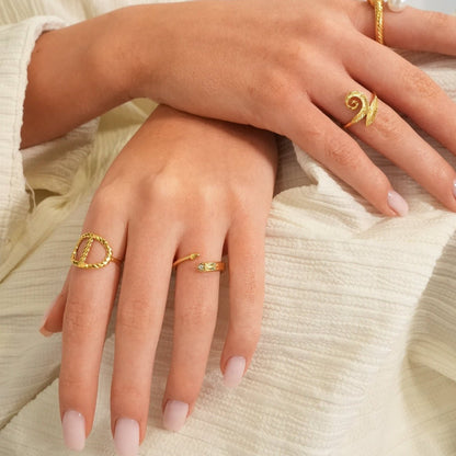 Éclat Adjustable Ring - 18k Gold Plated