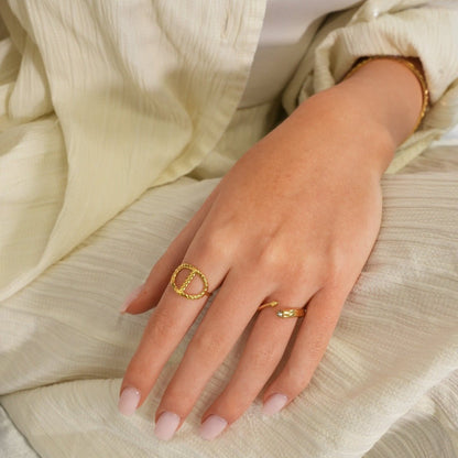 Éclat Adjustable Ring - 18k Gold Plated
