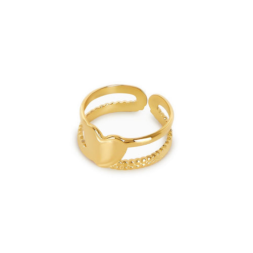 Love Adjustable Ring - 18k Gold Plated
