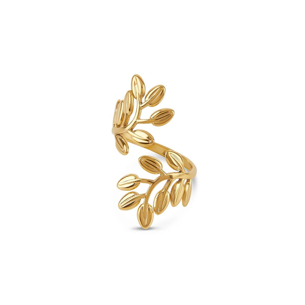 Branches Adjustable Ring 18k Gold Plated
