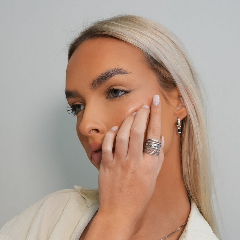 Royale Adjustable Ring - Silver