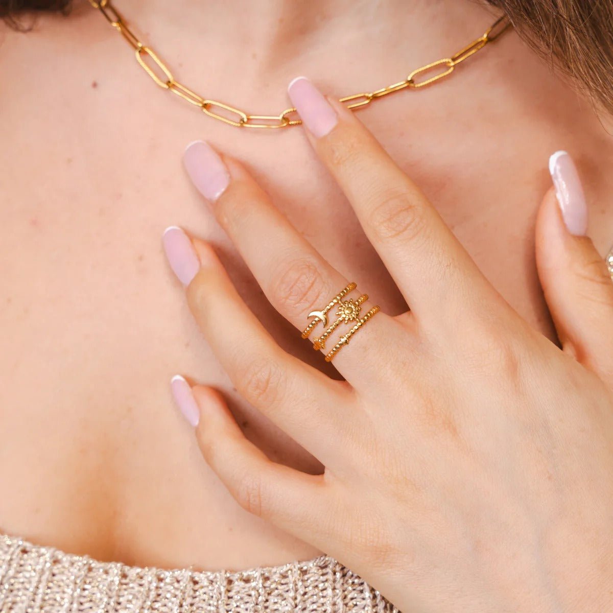 Sky Adjustable Ring - 18k Gold Plated