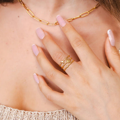 Sky Adjustable Ring - 18k Gold Plated