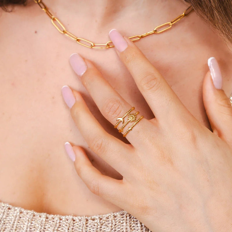 Sky Adjustable Ring - 18k Gold Plated