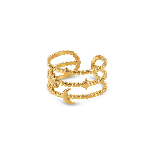 Sky Adjustable Ring - 18k Gold Plated