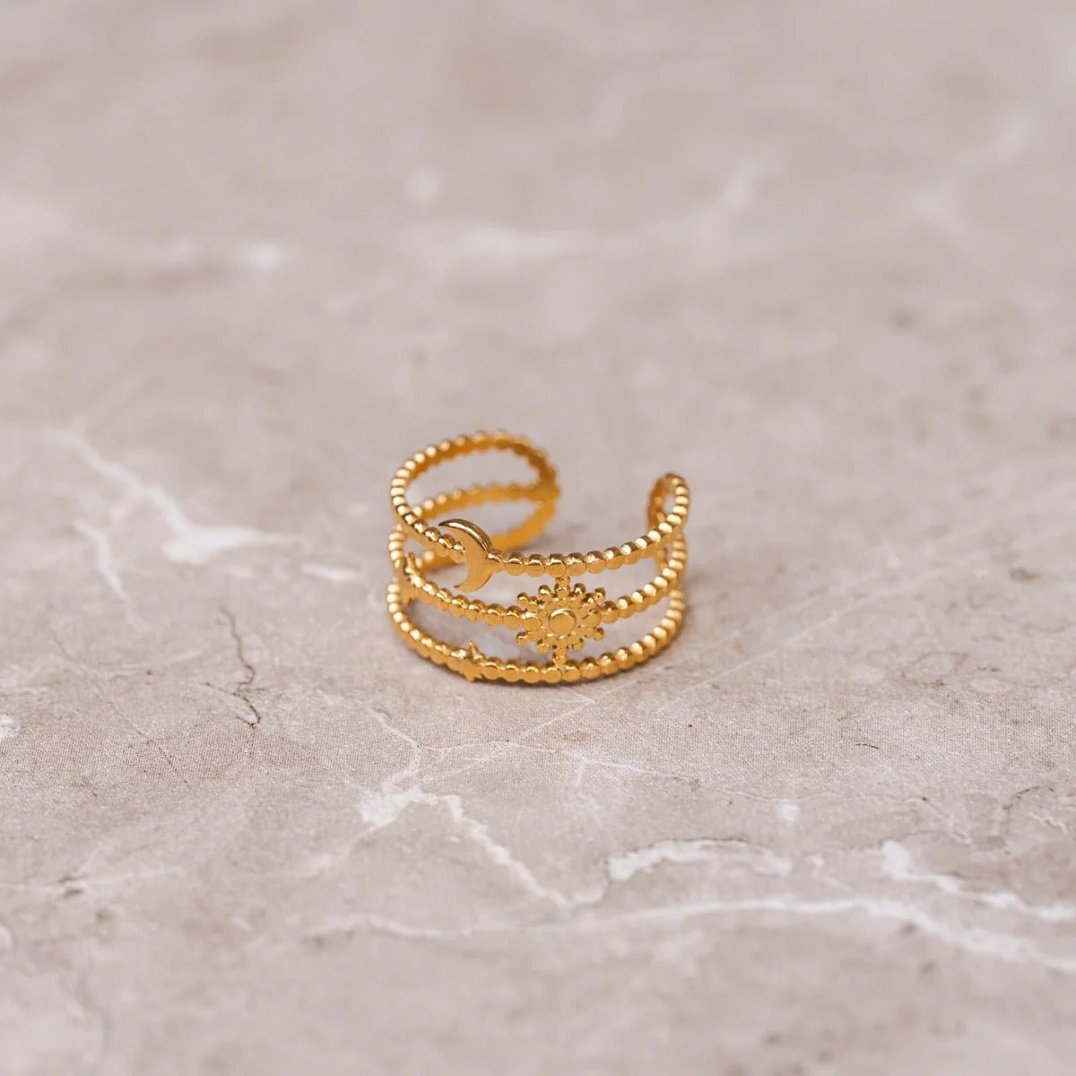 Sky Adjustable Ring - 18k Gold Plated