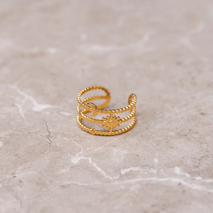 Sky Adjustable Ring - 18k Gold Plated