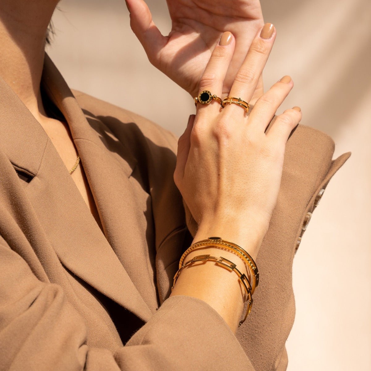 Alexandra Bangle - 18k Gold Plated