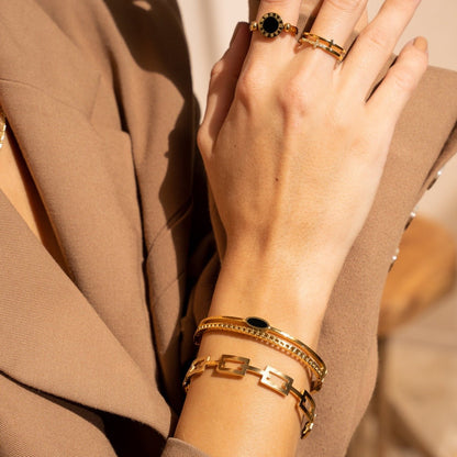 Alexandra Bangle - 18k Gold Plated
