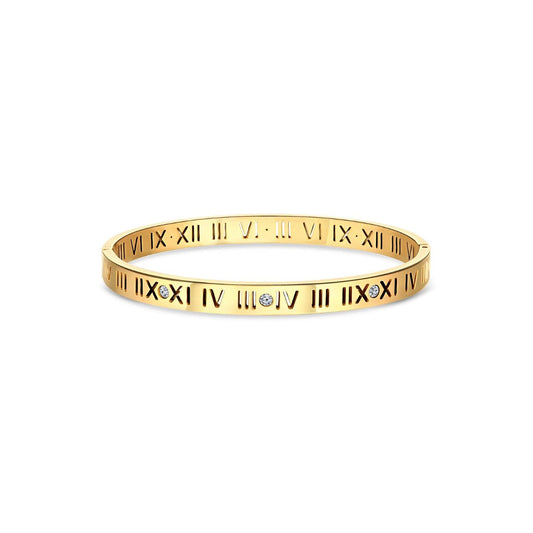 Roman Numeral Bracelet 18k Gold Plated