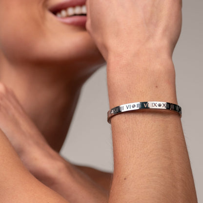 Roman Numeral Bracelet - Silver
