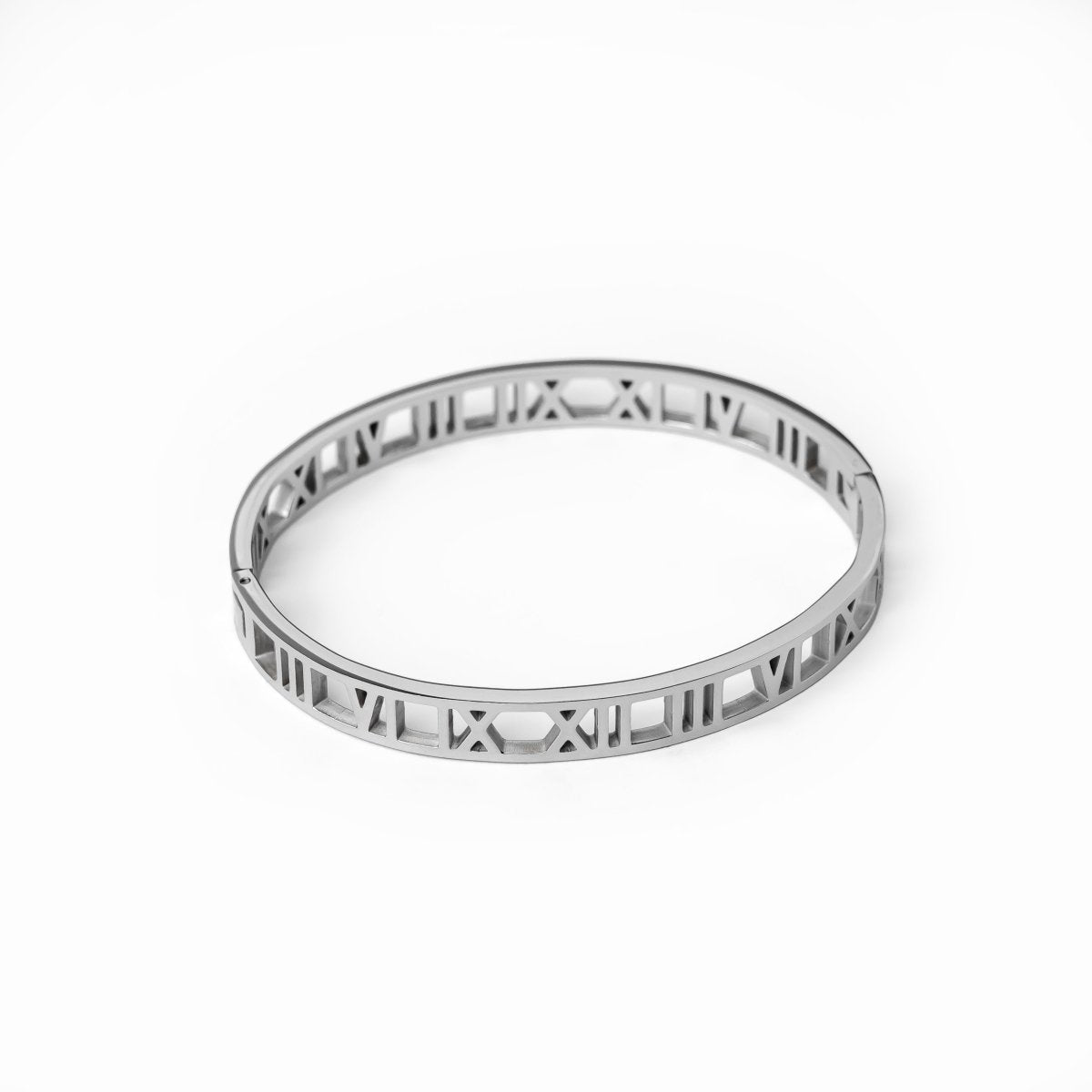 Roman Numeral Bracelet 18k Gold Plated - Silver