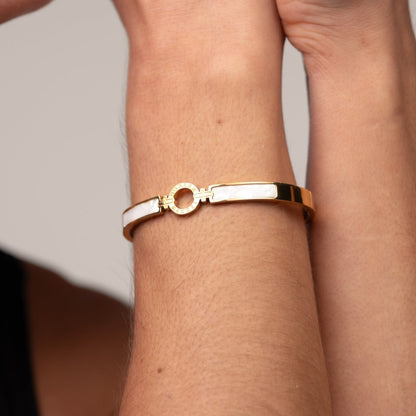 Aura Cuff Bracelet 18k Gold Plated