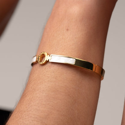 Aura Cuff Bracelet 18k Gold Plated