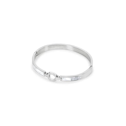Aura Cuff Bracelet 18k Gold Plated - Silver