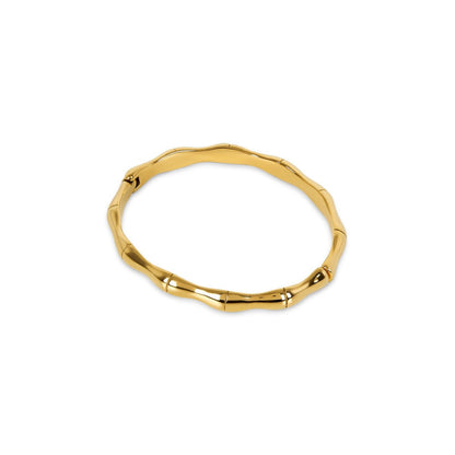 Bamboo Bangle Bracelet 18k Gold Plated