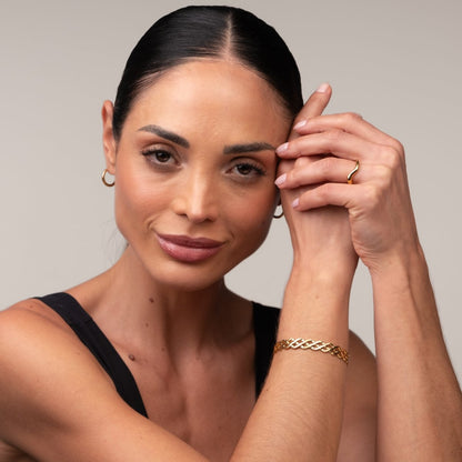 Blogger Bangle - 18k Gold Plated