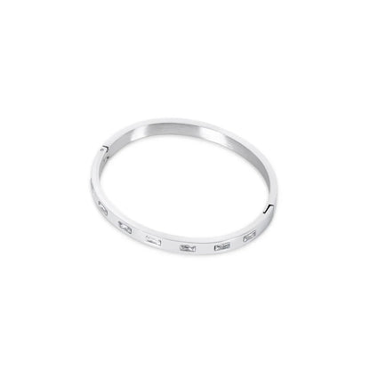 Carved Cuff Bracelet – Silver