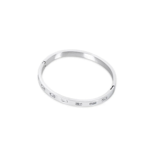 Carved Cuff Bracelet – Silver