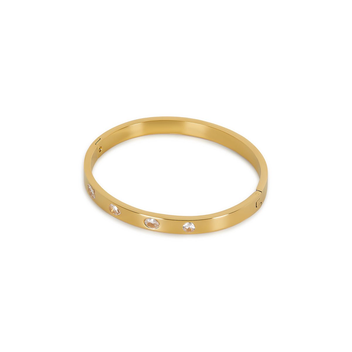 Catherine Bangle Bracelet 18k Gold Plated