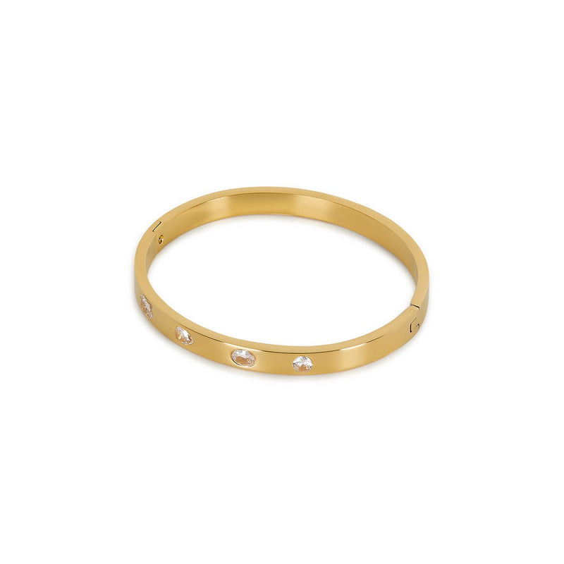 Catherine Bangle Bracelet 18k Gold Plated