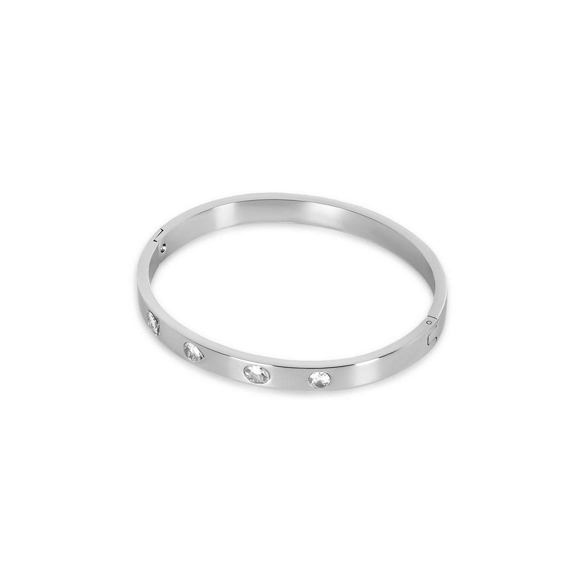 Catherine Bangle Bracelet - Silver