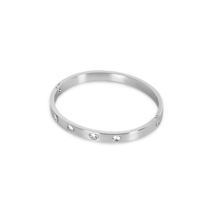 Catherine Bangle Bracelet - Silver
