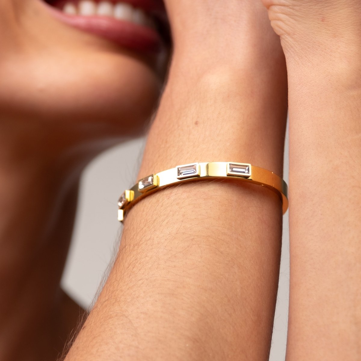Marquise Crystals Bracelet 18k Gold Plated