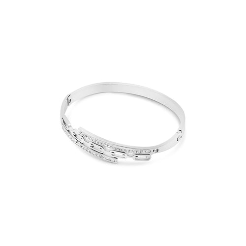 Donatela Bangle Bracelet - Silver