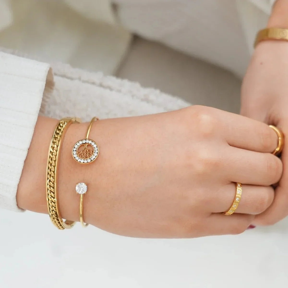 Elos Link Bracelet 18k Gold Plated