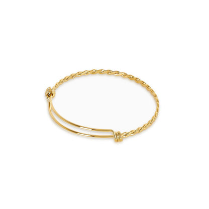 Eva Delicate Bangle Bracelet 18k Gold Plated