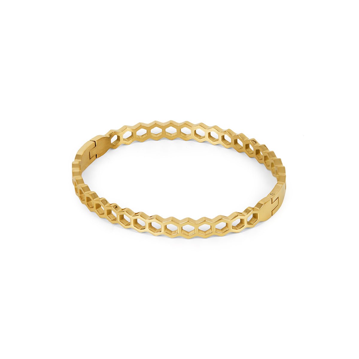 Honeycomb Bracelet 18k Gold Plated