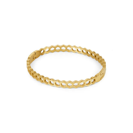 Honeycomb Bracelet 18k Gold Plated