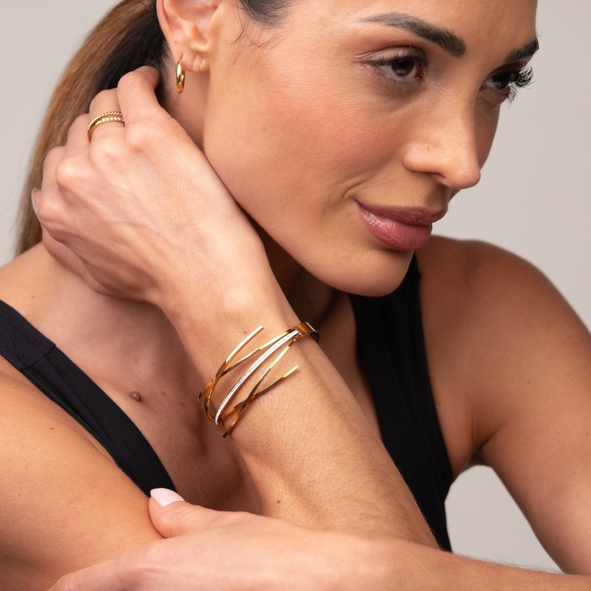 Florence Zirconia Bracelet 18k Gold Plated