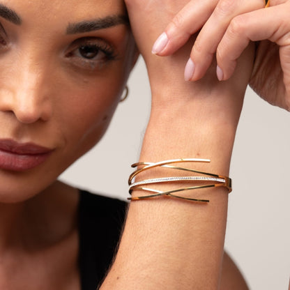 Florence Zirconia Bracelet 18k Gold Plated