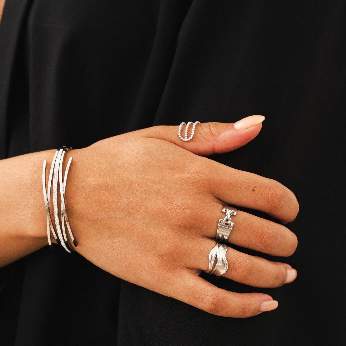 Florence Zirconia Bracelet 18k Gold Plated - Silver