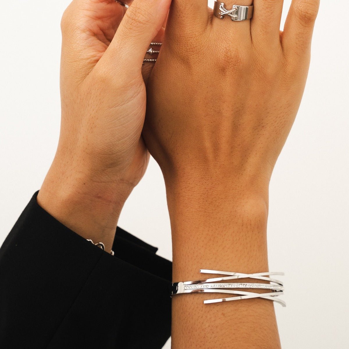 Florence Zirconia Bracelet 18k Gold Plated - Silver