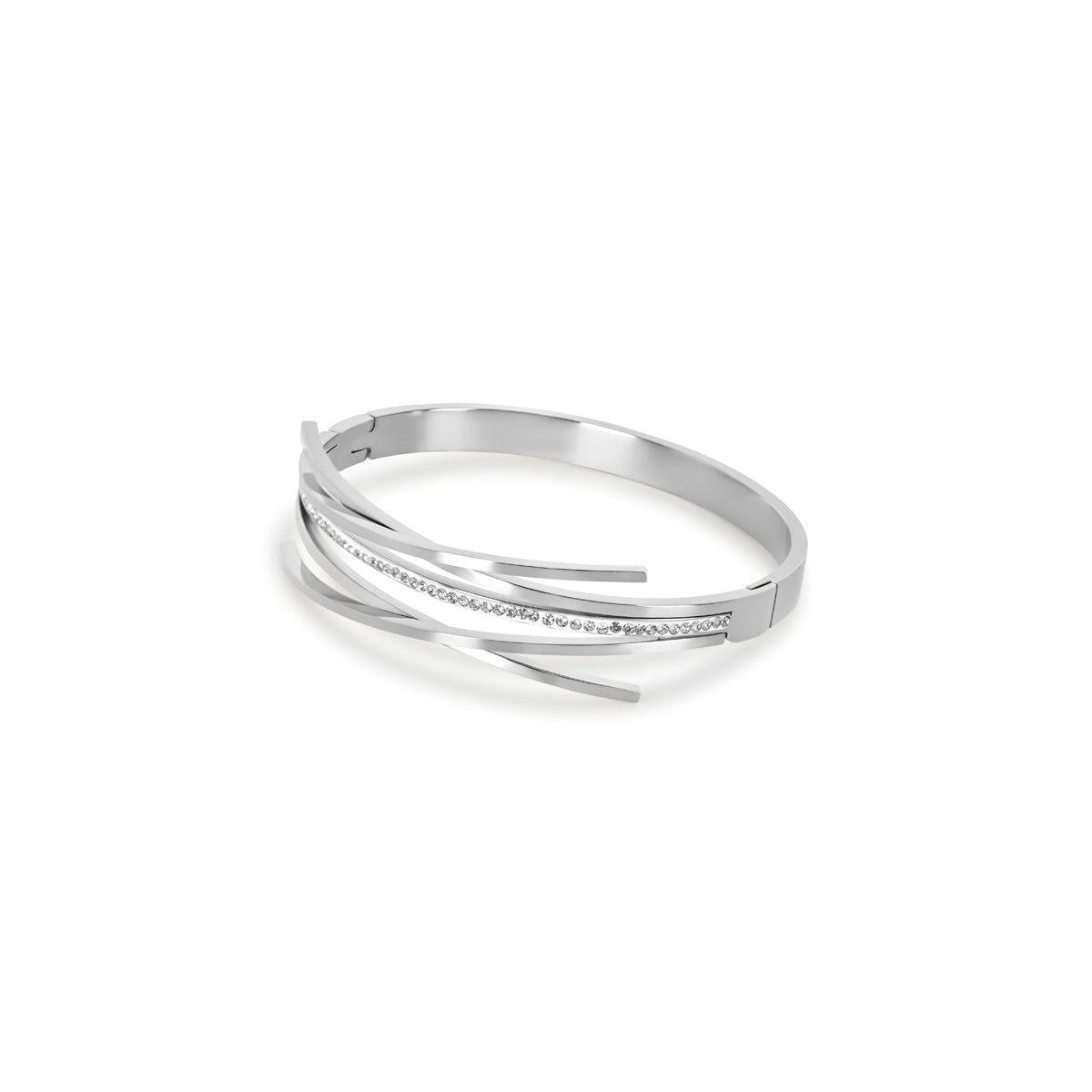 Florence Zirconia Bracelet 18k Gold Plated - Silver
