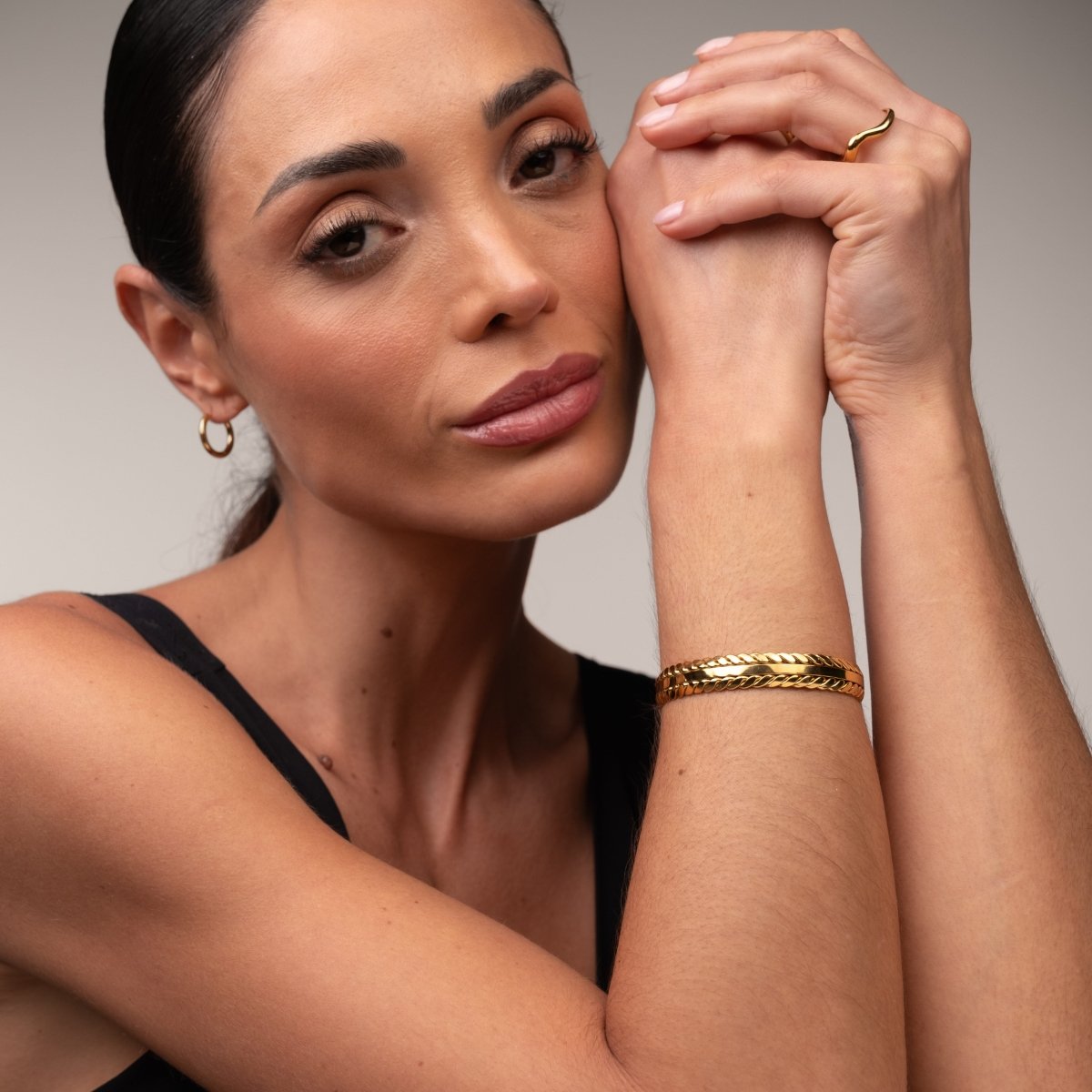 Golden Leaves Bracelet 18k Gold Plated