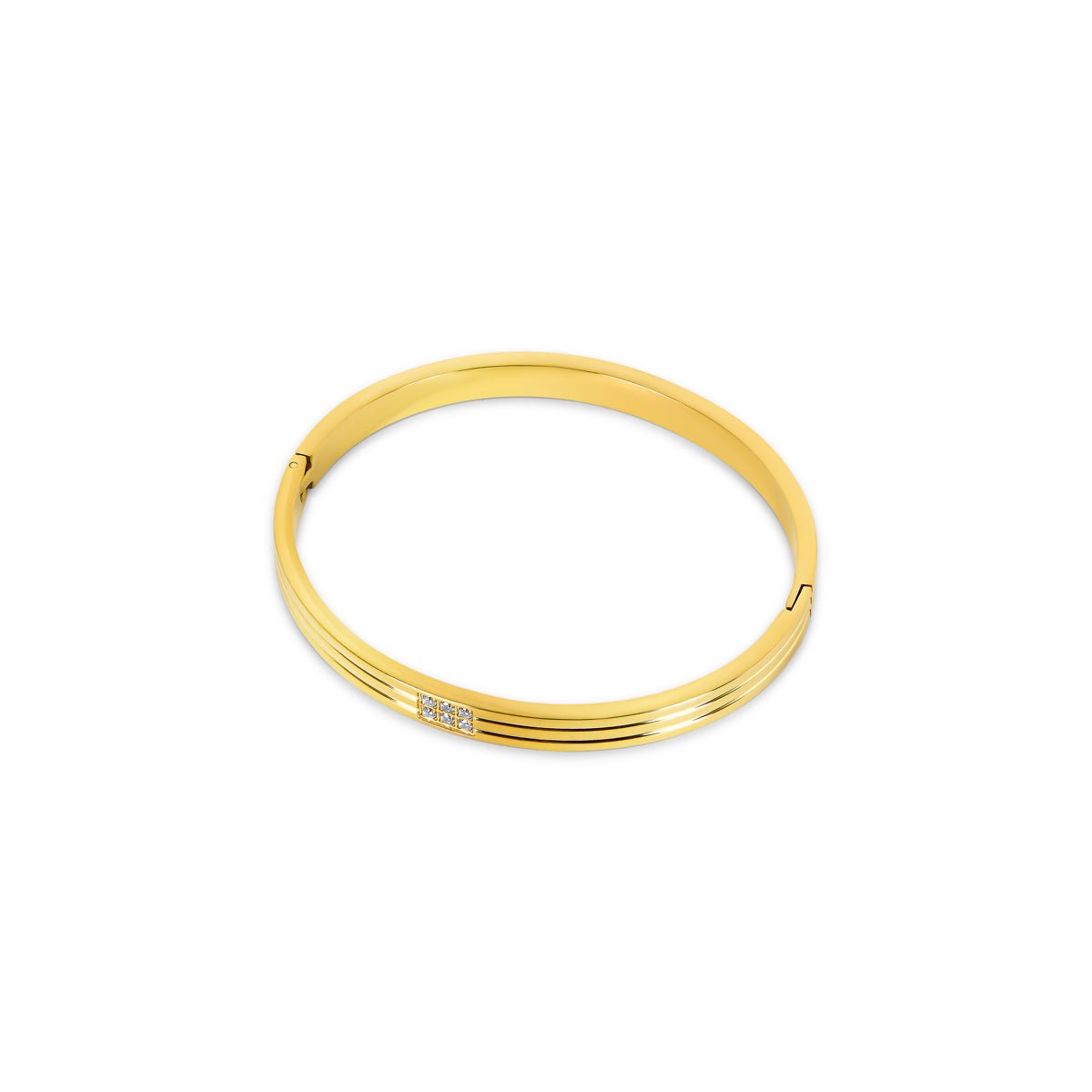 Hanna Bangle Bracelet 18k Gold Plated