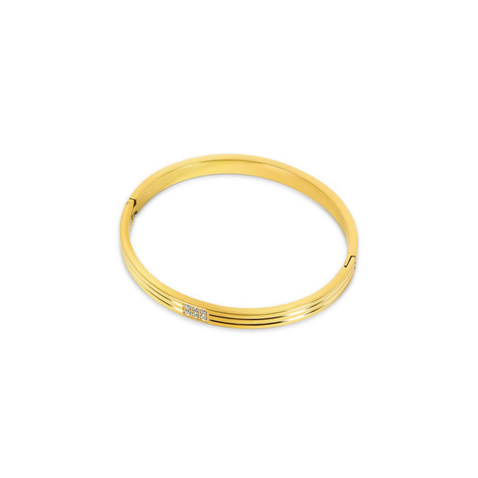 Hanna Bangle Bracelet 18k Gold Plated