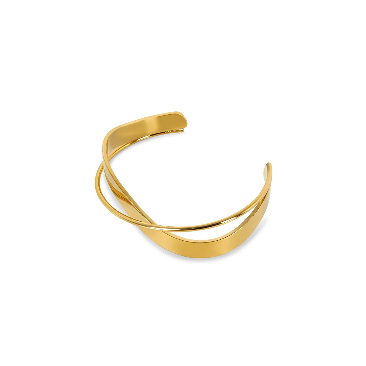 Inter Bangle Bracelet 18k Gold Plated