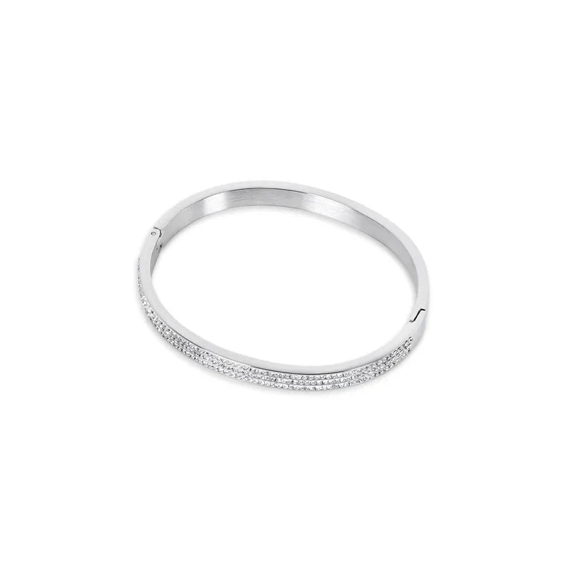 Luxe Bangle Bracelet - Silver