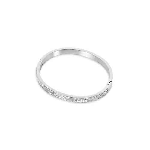 Luxe Bangle Bracelet - Silver